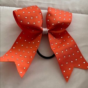 Orange Cheer Bow